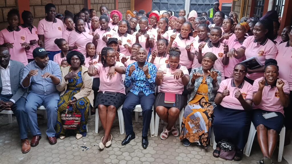 Hon. CPA MBA Robinas Makana engaging with over 150 women leaders from across Nakuru Town West Constituency during the impactful Jembe Mpya forum, focused on unlocking their potential.
